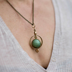 Big new jade spinner necklace