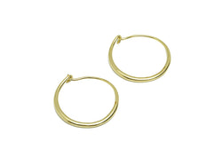 Small thick brass hoops