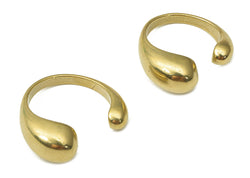 Adjustable thick brass ring