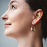 Kinetic circle earrings