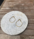 Brass Honeycomb top Hoops