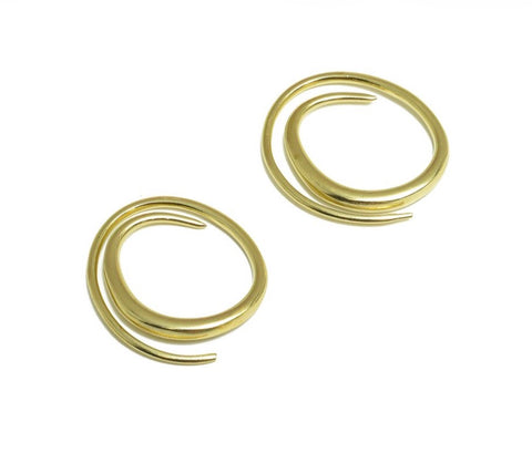 Brass Spiral hoops