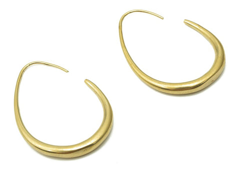 Thick Brass Hoops