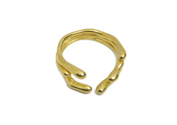 Adjustable brass melt drops ring