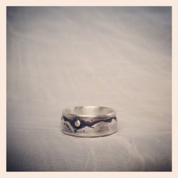 Handcrafted Sterling Silver Mountain Ring